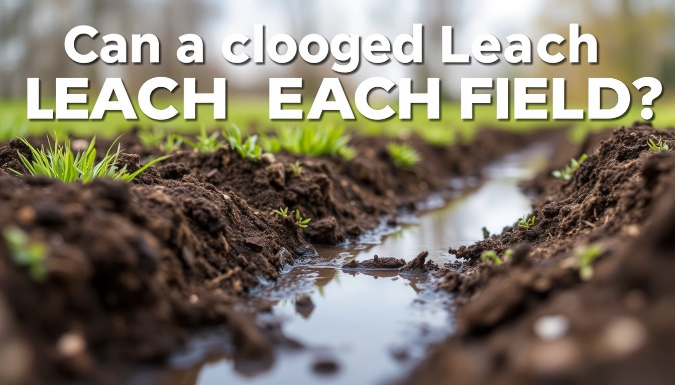 Can a Clogged Leach Field Be Repaired Without Digging It Up?