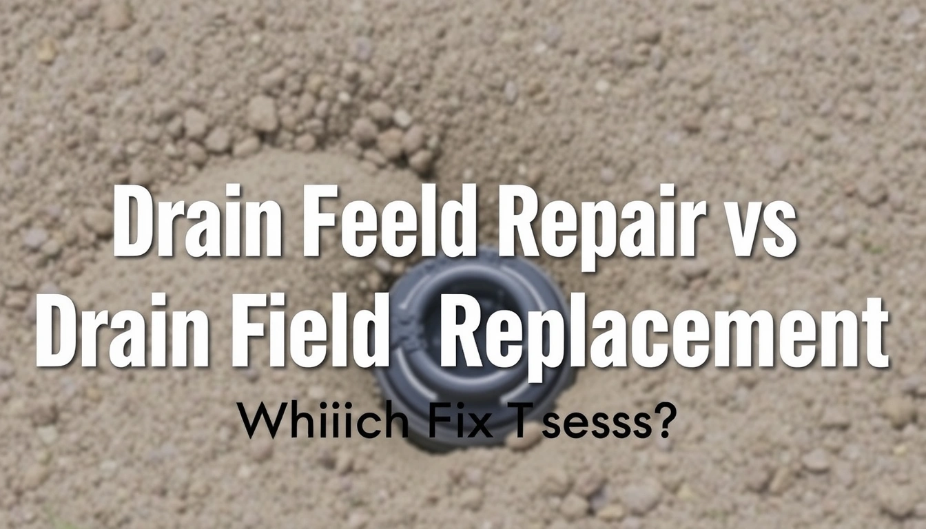 Drain Field Repair vs Drain Field Replacement: Which Fix Makes Sense?