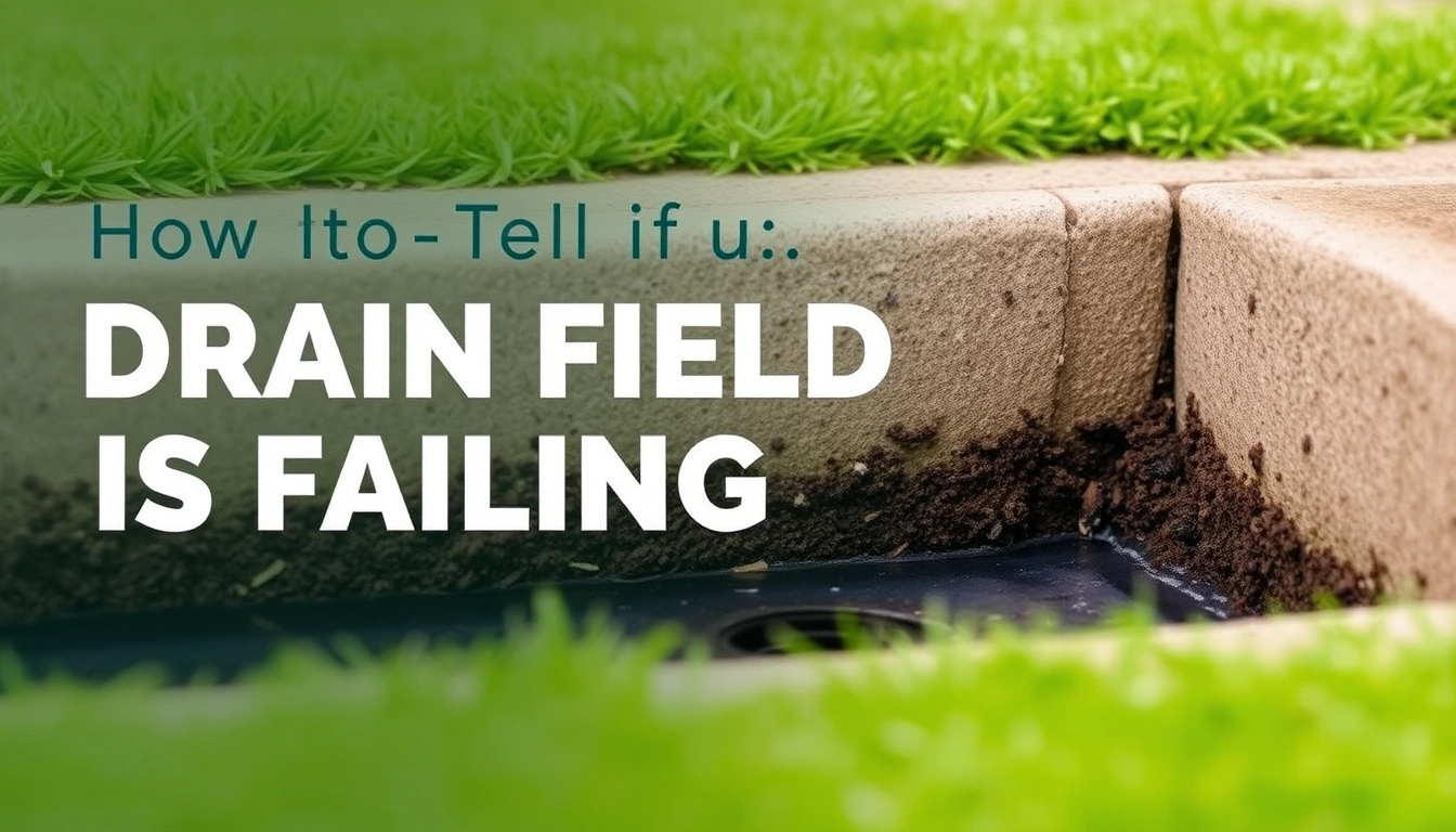 How to Tell if Your Drain Field Is Failing: Common Symptoms and What They Mean