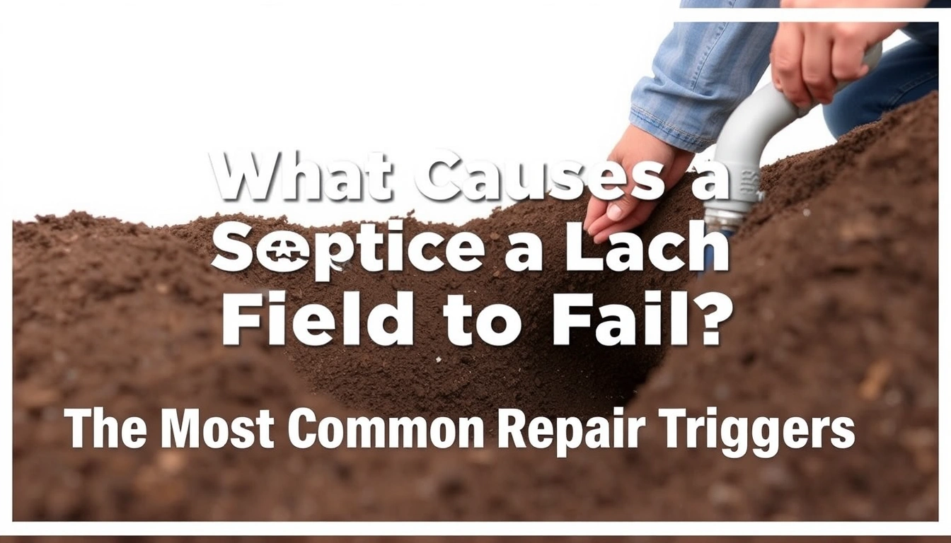 What Causes a Septic Leach Field to Fail? The Most Common Repair Triggers What Causes a Septic Leach Field to Fail? The Most Common Repair Triggers