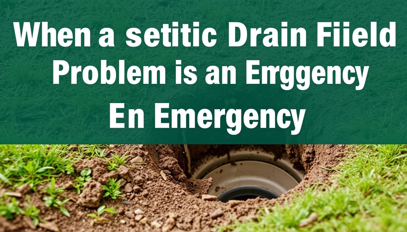 When a Septic Drain Field Problem Is an Emergency